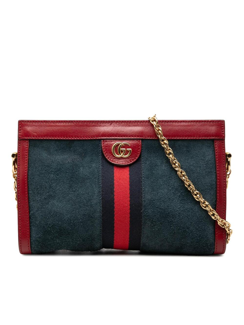 Gucci Small Suede Web Ophidia Chain #362507G70B